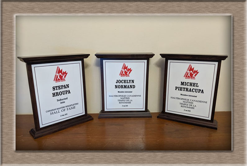 2020 Hall of Fame Plaques